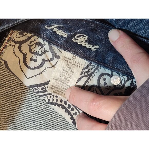 American Eagle True Boot Dark Wash Jeans Sz 8 Womens - Picture 4 of 5